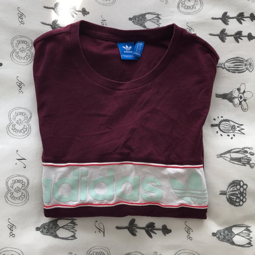 *RARE* Adidas Origanals Maroon T-Shirt